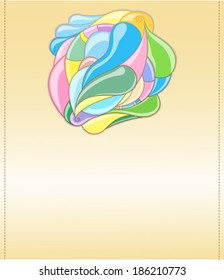 Vector illustration with layout.