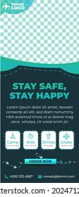 The vector illustration layout of roll up banner stands, vertical flyers, flags design business templates. Mountain illustration, outdoor adventure. Travel concept background. Flat design vector.