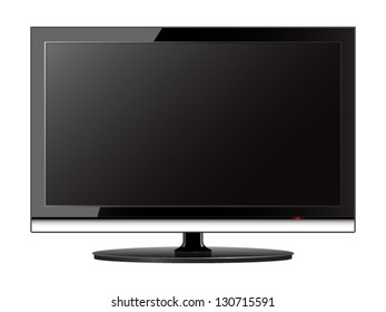 Vector illustration of lcd tv. File is eps10.