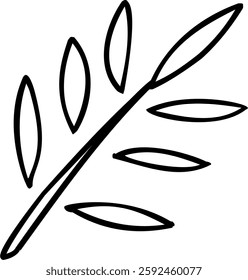 vector illustration of leaf arrangement