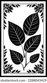 vector illustration of leaf background