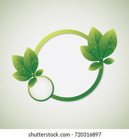 Vector Illustration : Leaf Background