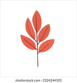 Vector illustration of the leaf. Creates autumn vibes. Can be used as element of complex illustration, for advertising design.