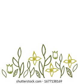 Vector illustration of leaf and flower for eco, cosmetic, vegetarian, organic, shop or store. Background for icon, card, certificate, discount, invitation, poster, banner, fabric, packaging, instagram