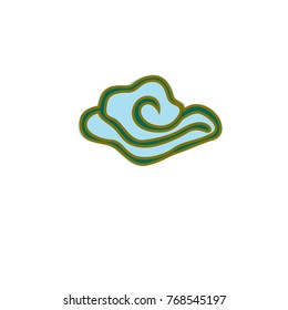 Vector illustration leaf and flower nature logo