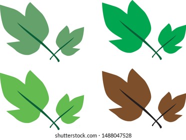 Vector illustration of leaf icon design