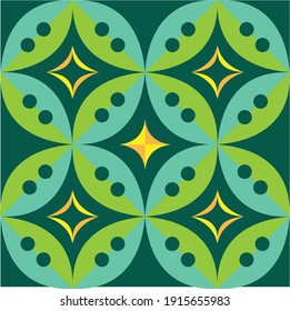 Vector illustration of leaf pattern background template