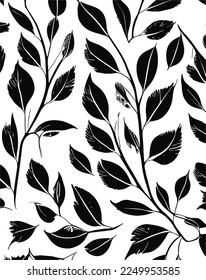 vector illustration of leaf pattern background