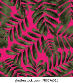 Vector Illustration of leaf seamless pattern