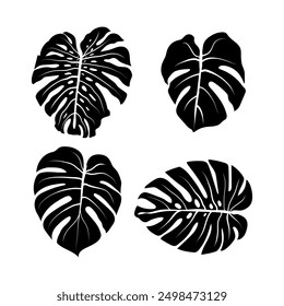 Vektorgrafik der Blattsilhouette