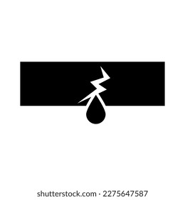 vector illustration Leak Proof icon flat icon on white background..eps
