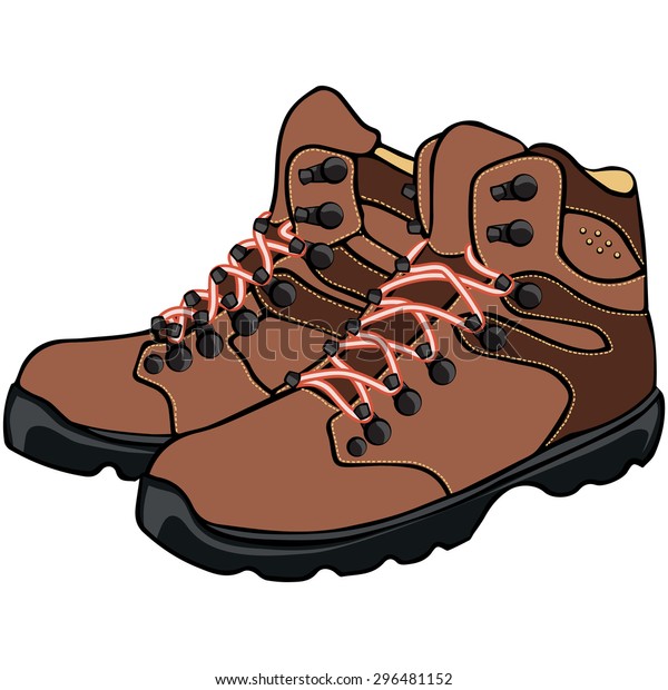 Vector Illustration Leather Boots Cartoon Concept Stock Vector (Royalty ...
