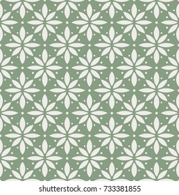 Vector Illustration with Leaves. Abstract Floral Seamless Pattern.