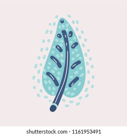 Vector illustration of Leaves icon vector set isolated on white background. Green leaves of trees and plants. Modern elements for eco and bio logos.