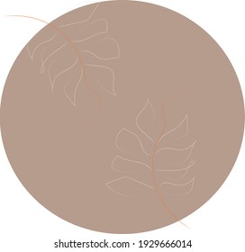 Vector illustration of leaves on a light background. White leaves. 