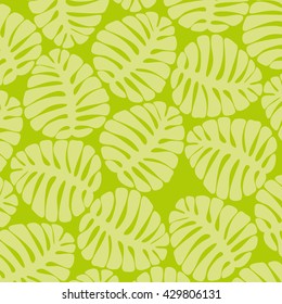 Vector illustration leaves of palm tree