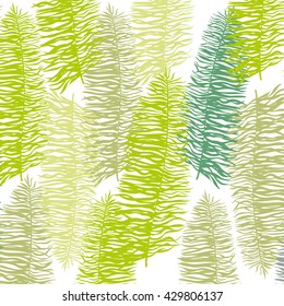 Vector illustration leaves of palm tree