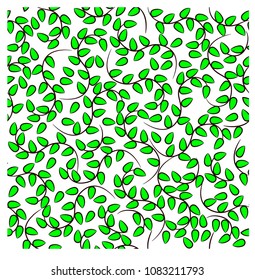 vector illustration of leaves pattern
