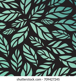Vector illustration of leaves pattern