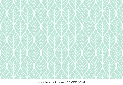 Vector illustration of leaves seamless pattern. Organic floral background. Trendy leaf texture.