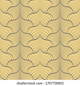 Vector illustration of leaves seamless pattern. Floral organic background.