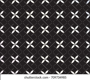 Vector illustration of leaves seamless pattern
