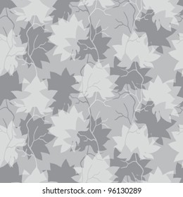 Vector illustration of leaves. (Seamless Pattern)