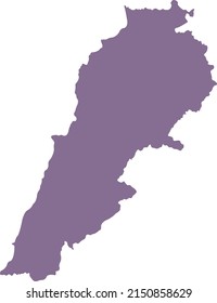 Vektorgrafik der Libanon-Karte
