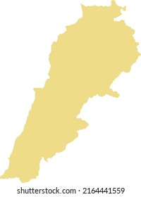 Vector Illustration of Lebanon map
