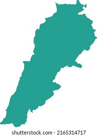 Vector Illustration of Lebanon map