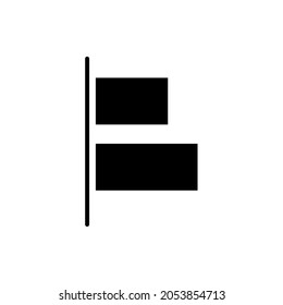 Vector illustration of left horizontal alignment. Image application display icon, the mark for the image is aligned left. Isolated on a transparent background, editable and changeable.