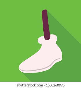 Vector illustration of leg and foot logo. Graphic of leg and gesture vector icon for stock.
