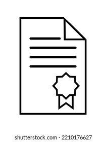 ilustración vectorial del icono de documentos legales sobre fondo blanco