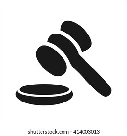 vector illustration legal hammer