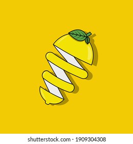 Vektorgrafik von Lemon. Kann als Werbung, Business, Flyer, etc. verwendet werden.