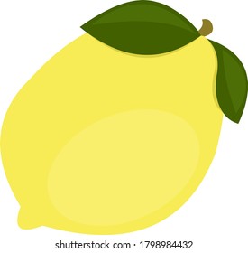 Vector illustration of lemon fruit