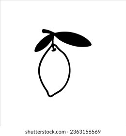 vector illustration of lemon fruit