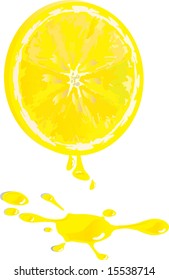 Vector illustration for lemon and juice