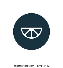 Vector illustration of lemon slice icon