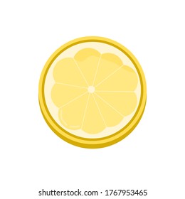 vector illustration of a lemon that has been cut, perfect for nutrition product, food and fruit products,design material,etc