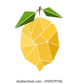 vector illustration of a lemon in a trendy abstract style for prints, decoration of various products, posters, labels