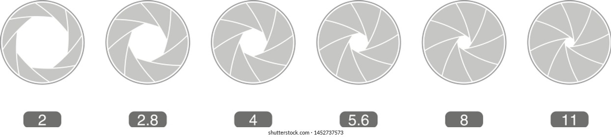 Vector Illustration of a Lens aperture