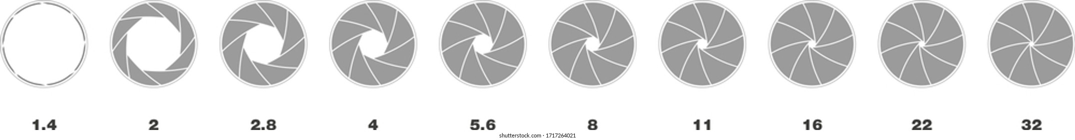 Vector Illustration of a Lens aperture