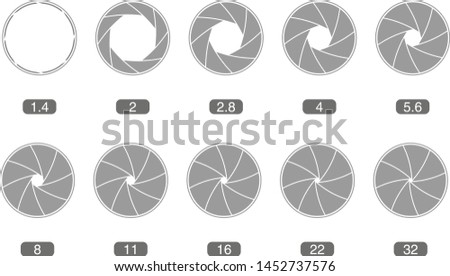 Vector Illustration of a Lens aperture