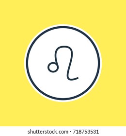 Vector Illustration Of Leo Outline. Beautiful Galaxy Element Also Can Be Used As Lion Element.