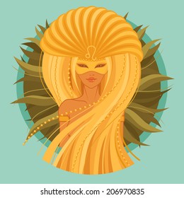 vector Illustration of leo zodiac sign