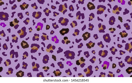vector illustration leopard print color shades of pink, pattern for fabric, clothing