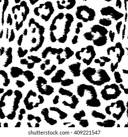 Vector Illustration of Leopard Print Seamless Pattern. Wild texture for Design, Website, Background, Banner. Jaguar Print Template. Leopards Dots Nature Wallpaper