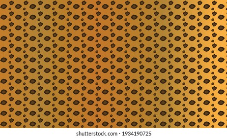 Vector illustration of a leopard. Seamless wild animal skin with print