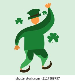 Vector illustration of a leprechaun. St.Patrick 's Day. Irish traditions.